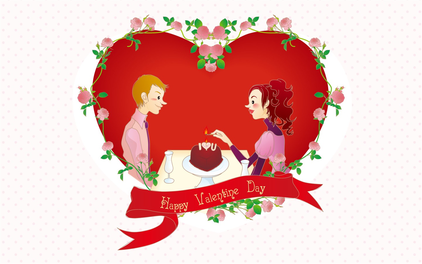 Valentýna Tapety na plochu láska Téma (2) #16 - 1440x900