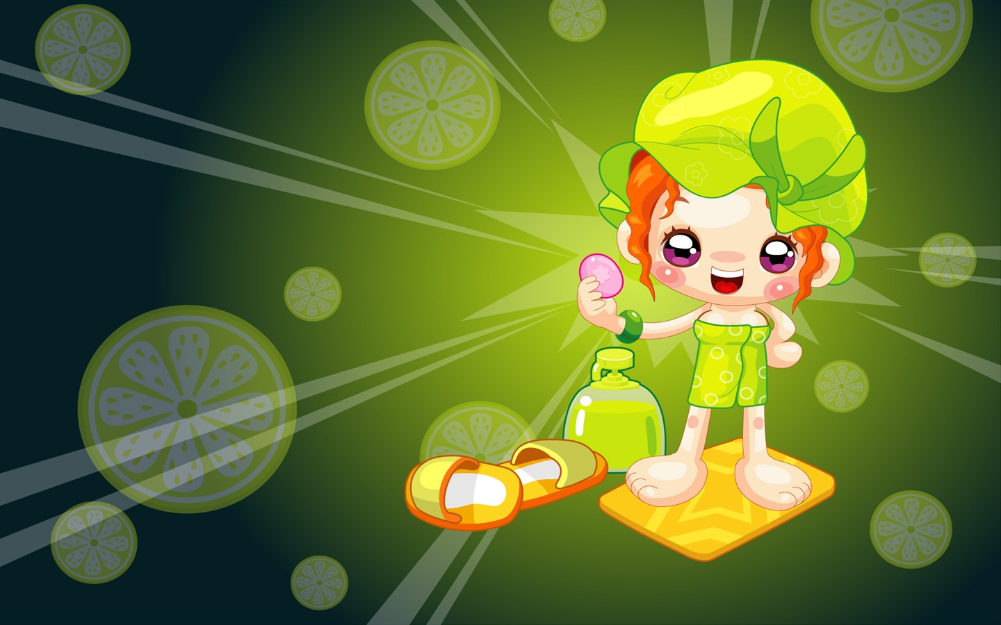 Vector Cartoon Child Wallpaper (1) #3 - 1440x900