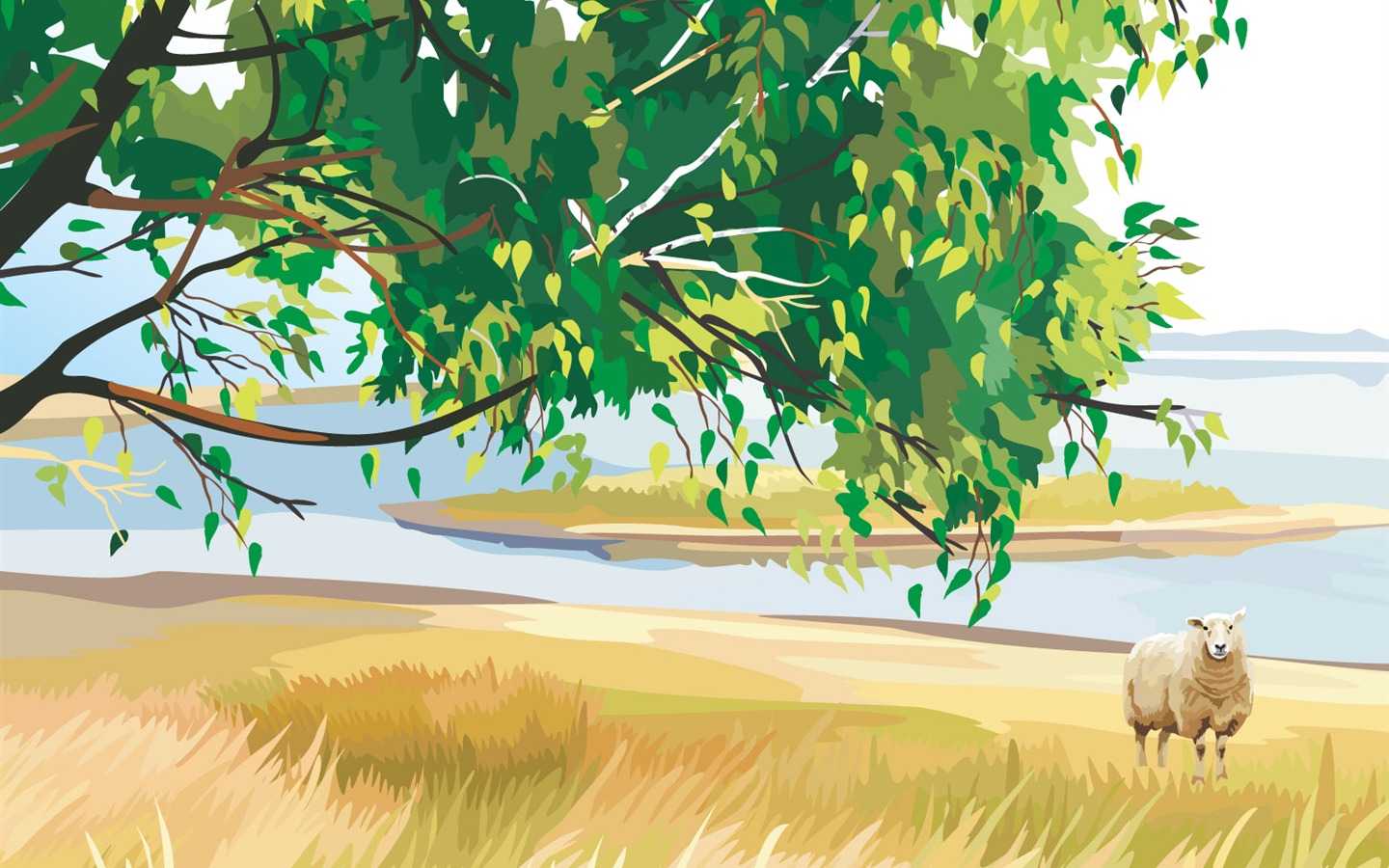 Vector Scenery Bilder (2) #2 - 1440x900