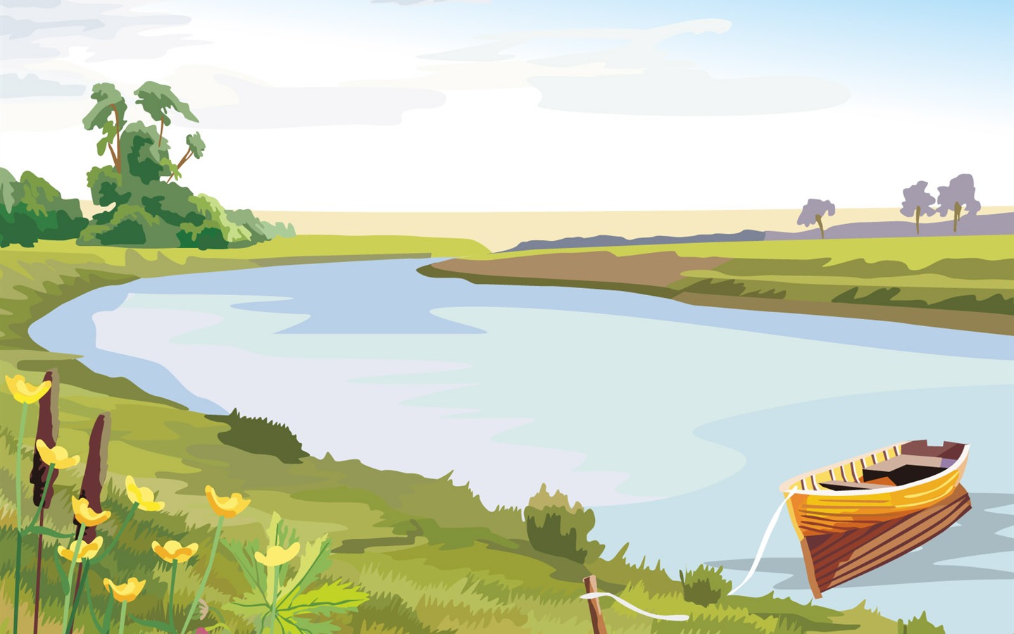 Vector Scenery Bilder (2) #4 - 1440x900