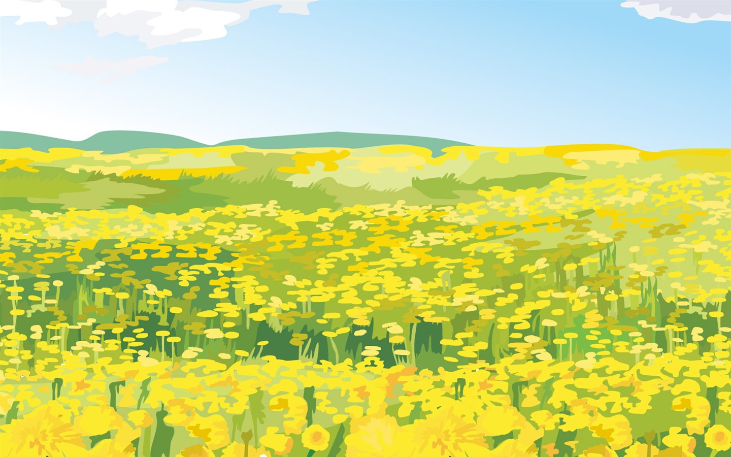Tapety Vektorové Krajina (4) #19 - 1440x900