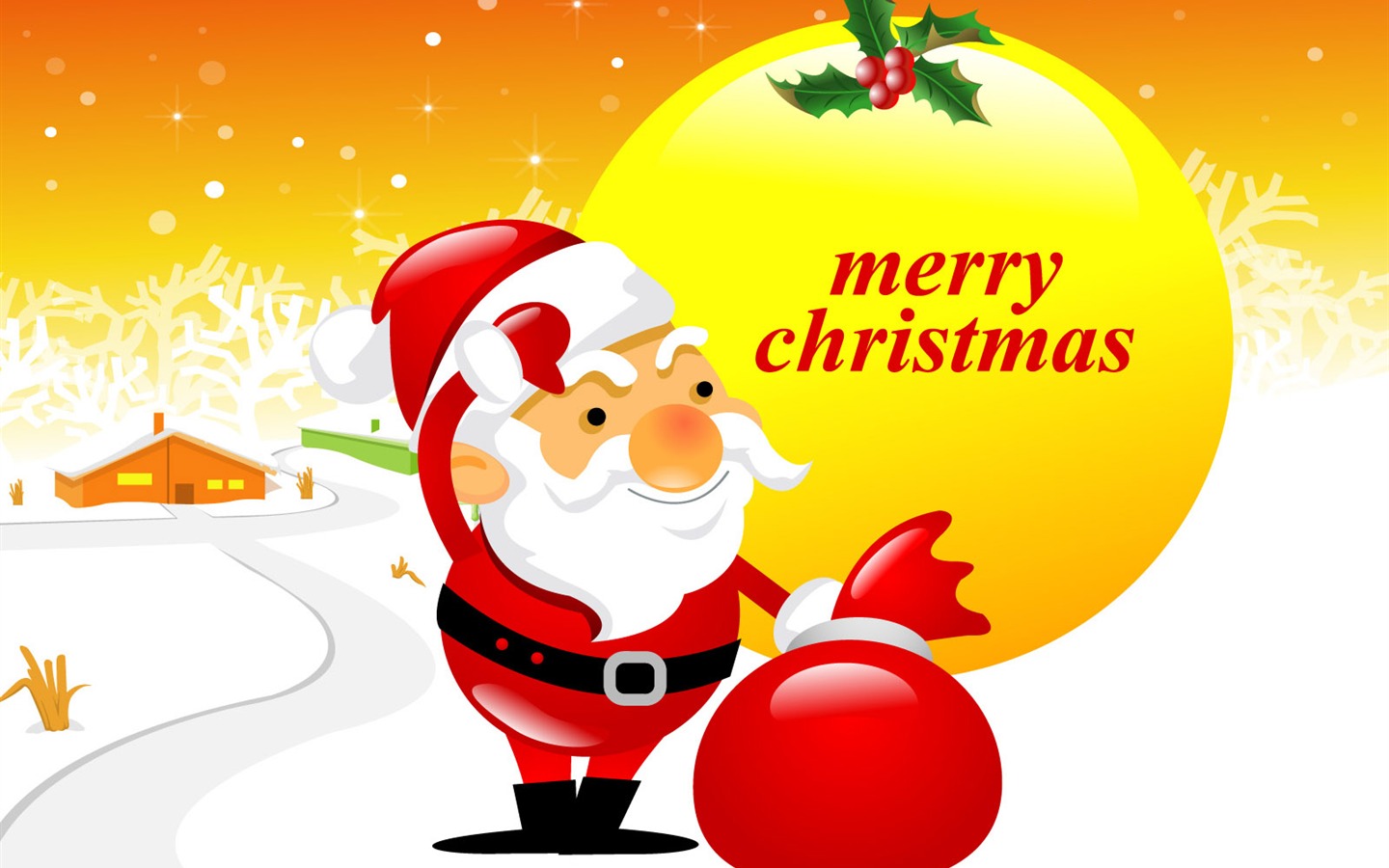 Vector Christmas wallpapers (1) #2 - 1440x900