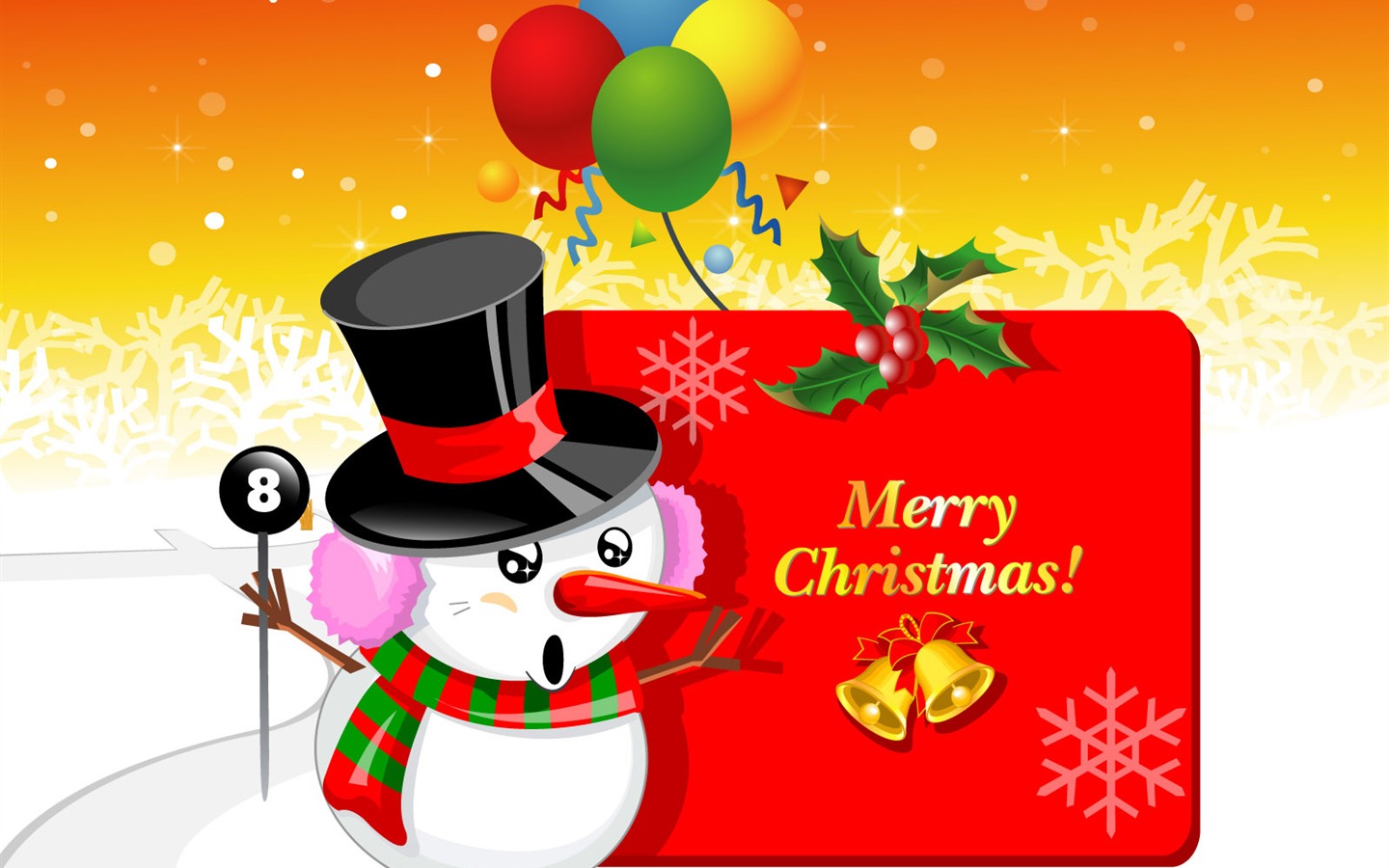 Vector Christmas wallpapers (1) #5 - 1440x900
