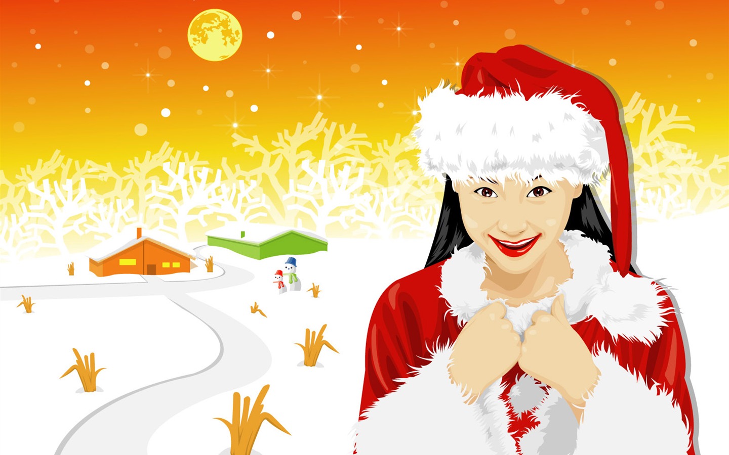 ベクタークリスマスの壁紙(1) #16 - 1440x900