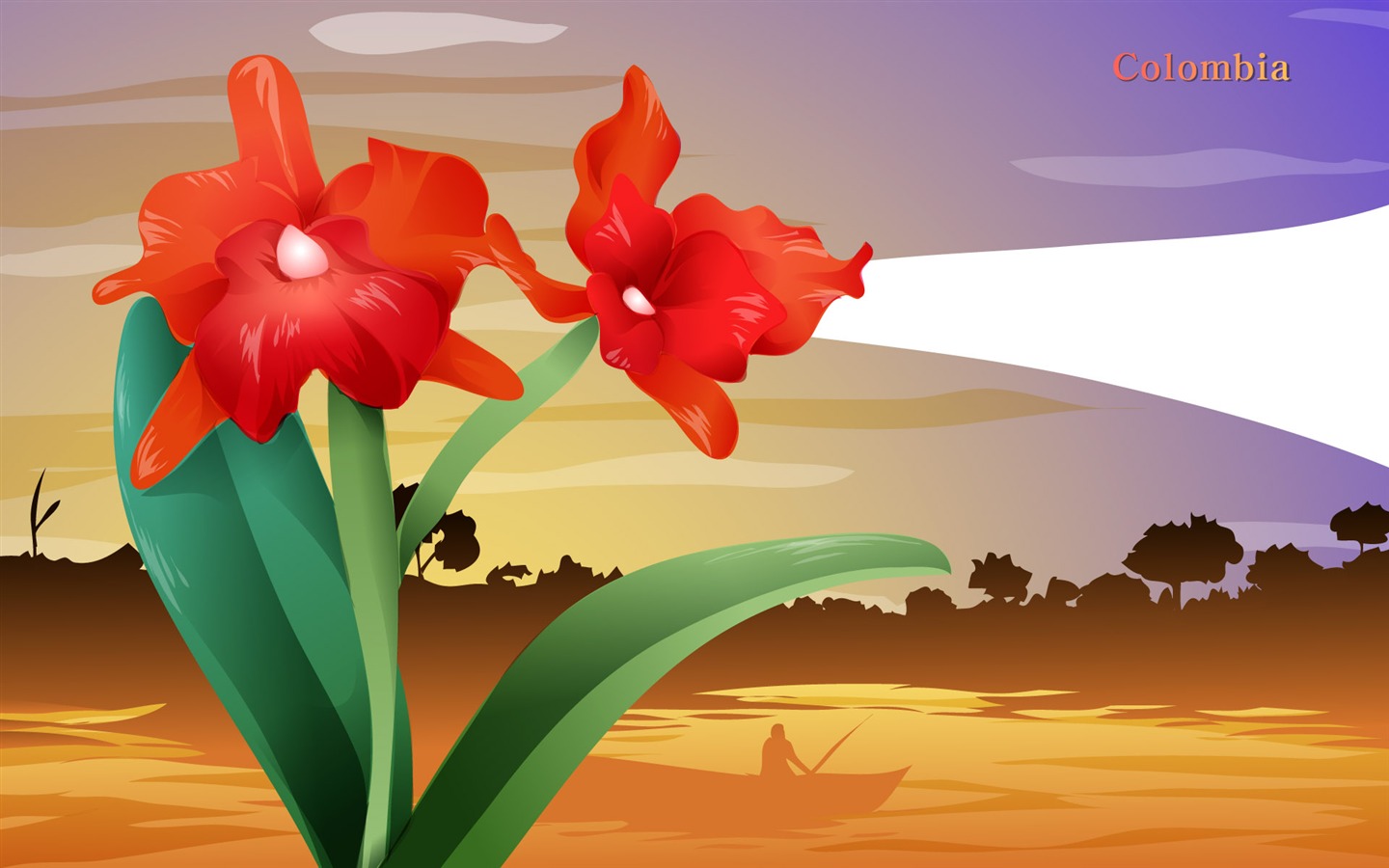 國家與鮮花 壁紙(一) #16 - 1440x900