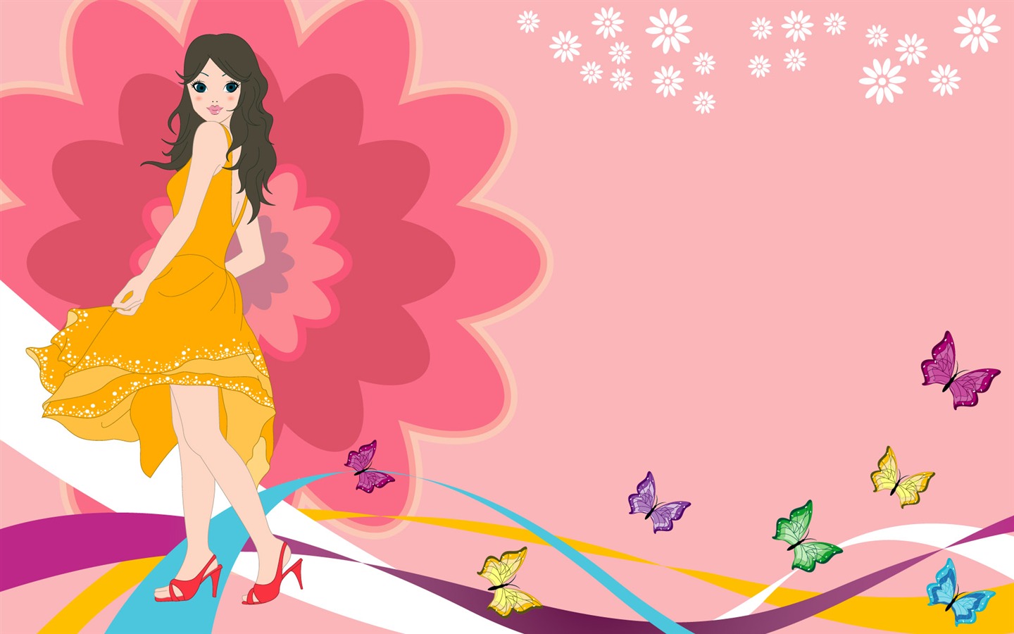 Vector Wallpaper femmes urbaines (2) #4 - 1440x900