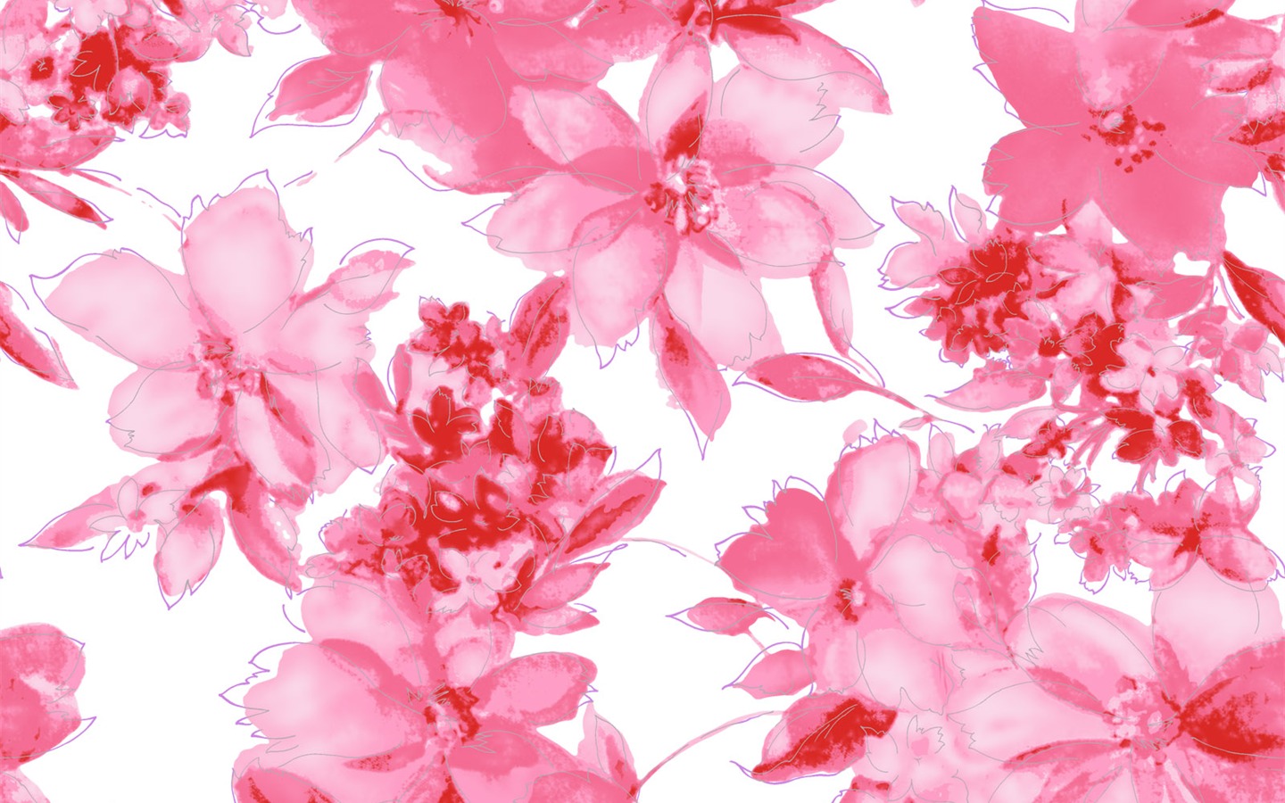 합성 꽃 배경 화면 (1) #9 - 1440x900
