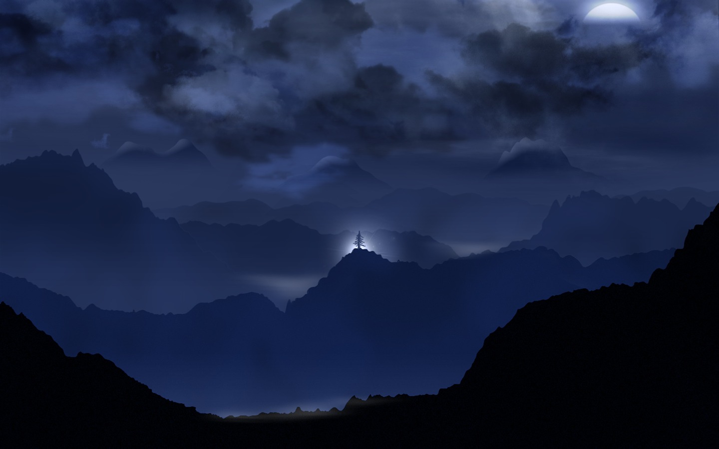 Luna vlads tema fondo de pantalla #16 - 1440x900
