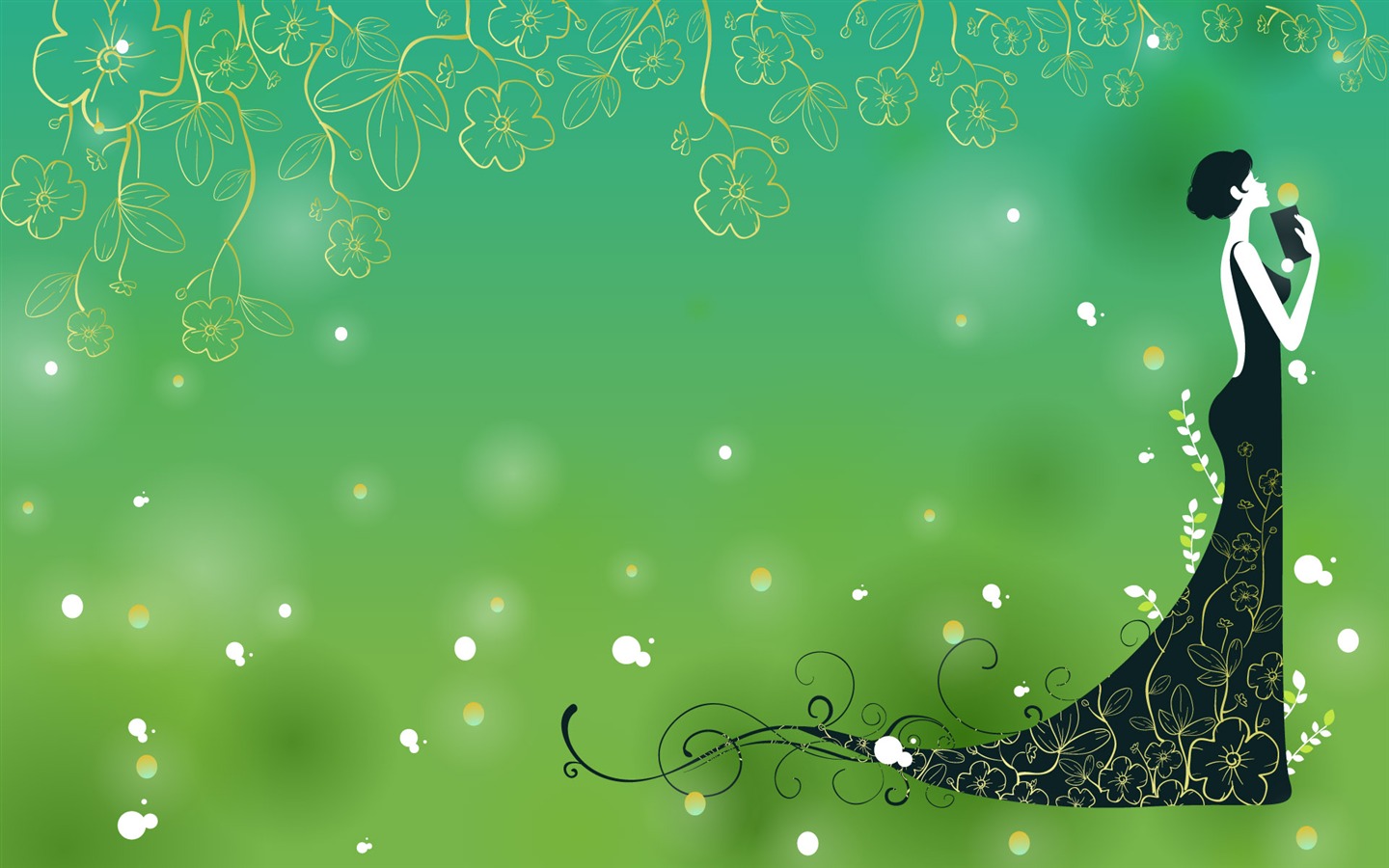 矢量女人花壁紙專輯(七) #6 - 1440x900