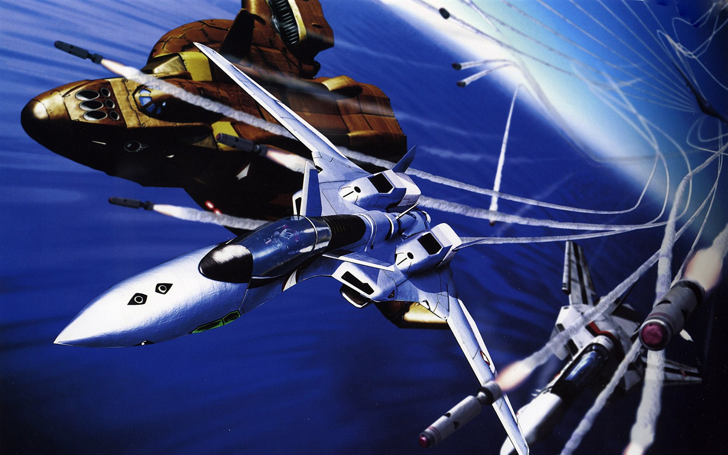 超時空要塞 戰鬥機壁紙(二) #1 - 1440x900