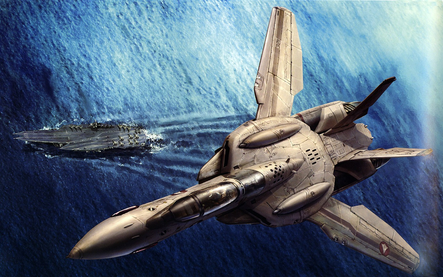 超時空要塞 戰鬥機壁紙(二) #19 - 1440x900