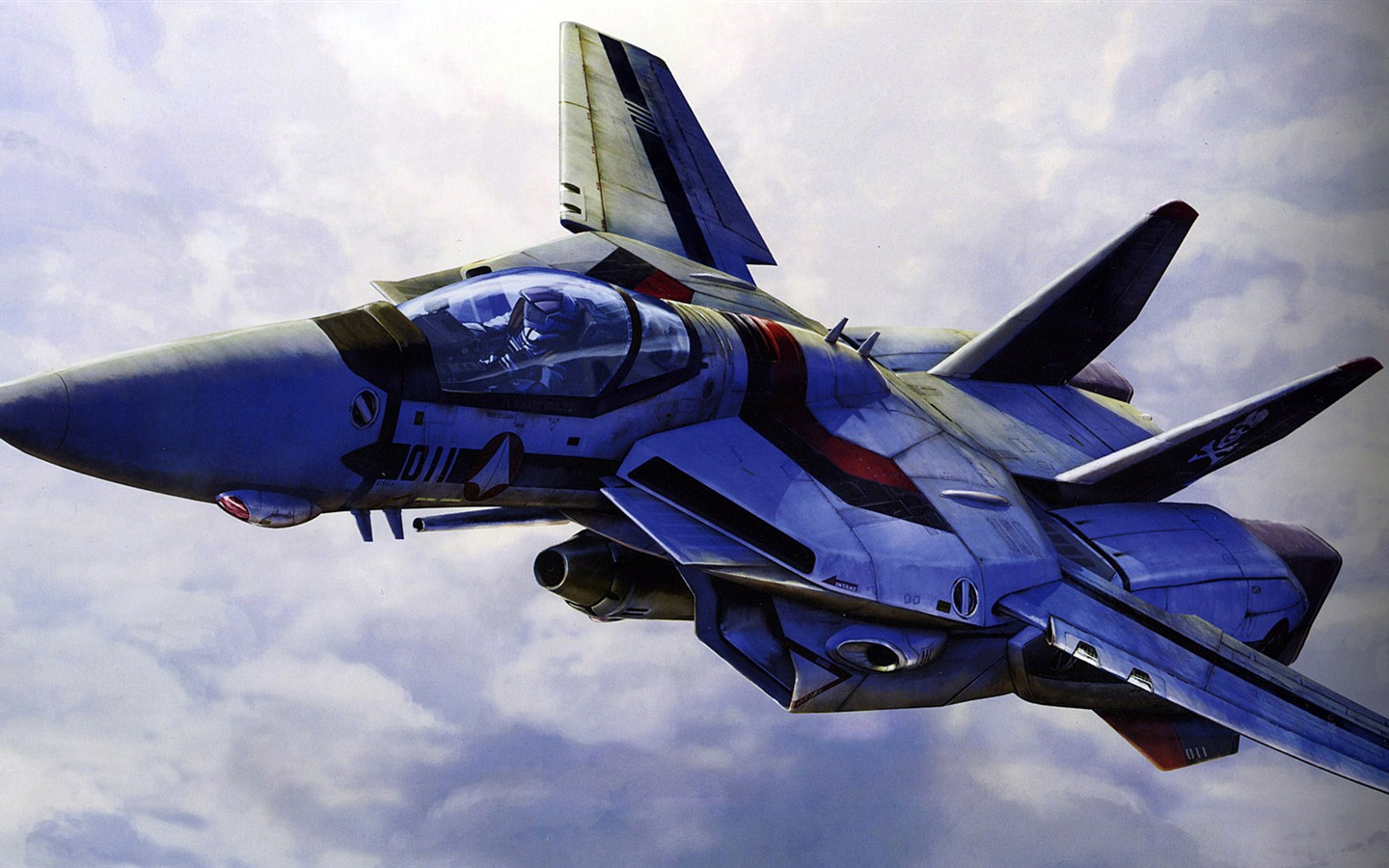 超時空要塞マクロスの戦闘機の壁紙(1) #17 - 1440x900