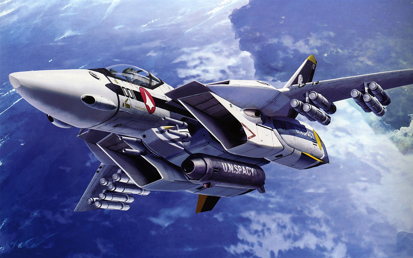 超時空要塞 戰鬥機壁紙(一) #19 - 1440x900