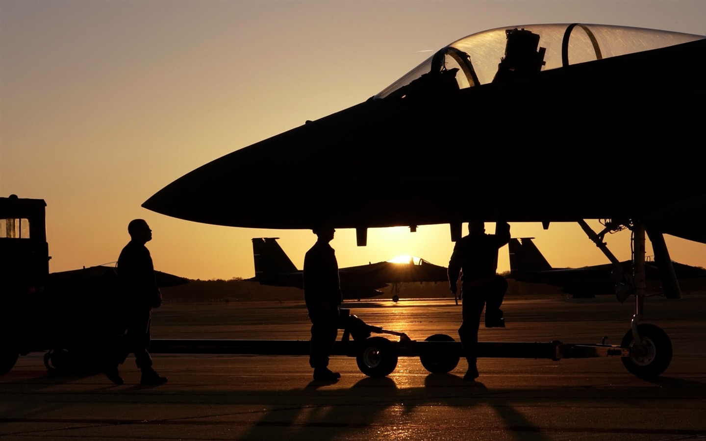 HD wallpaper military aircraft (3) #7 - 1440x900