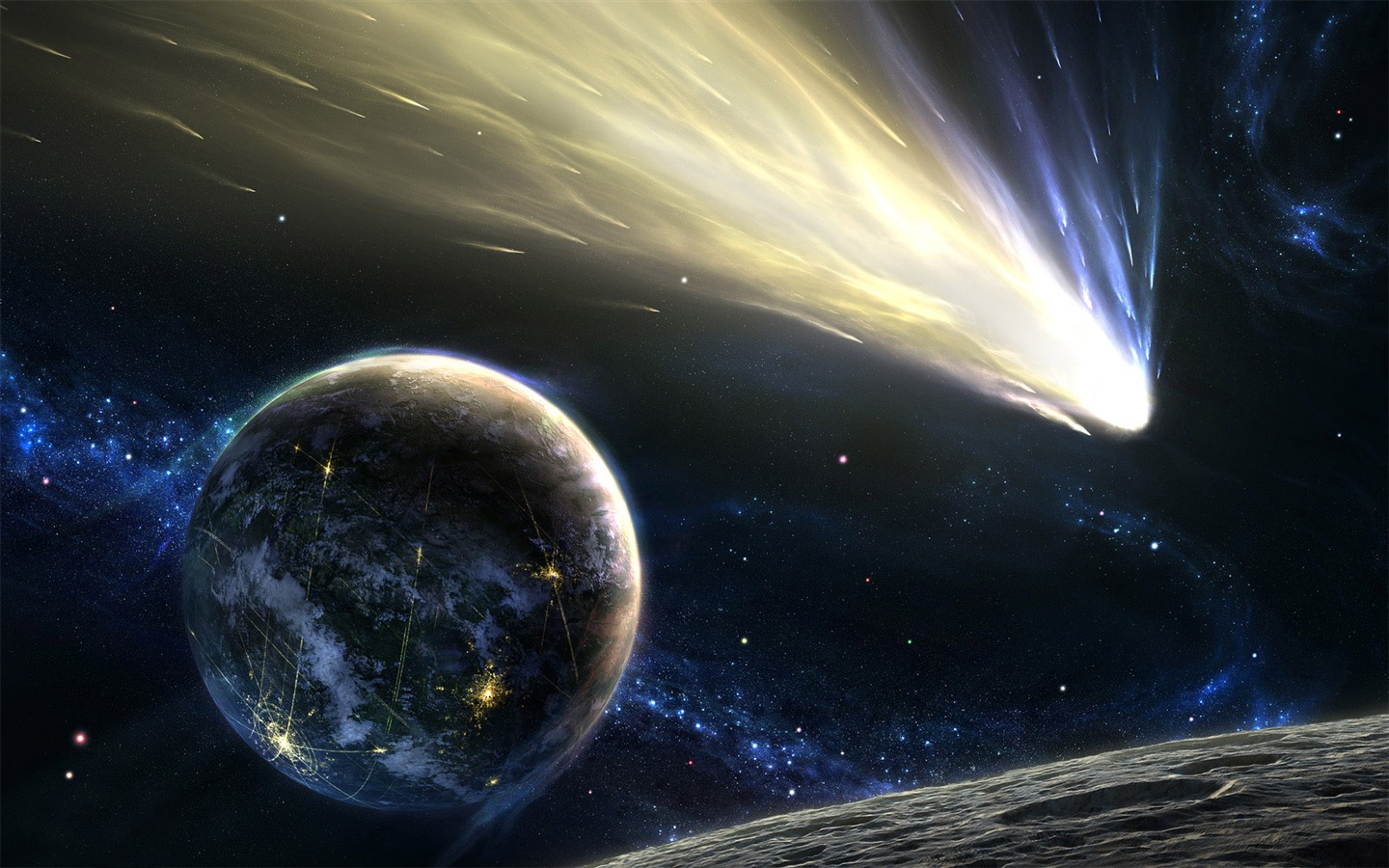 Widescreen Wallpaper Star de la Terre (1) #4 - 1440x900