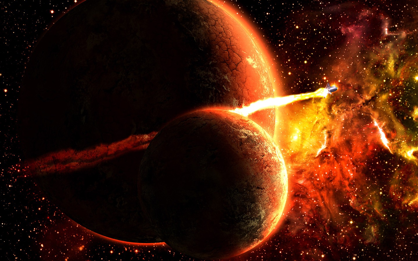 寬屏星空地球 壁紙(一) #17 - 1440x900