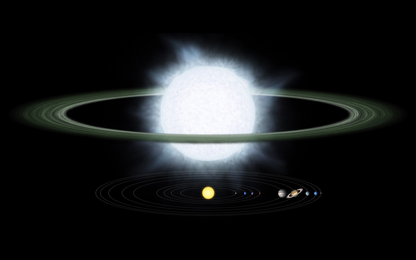 宽屏星空地球 壁纸(二)8 - 1440x900