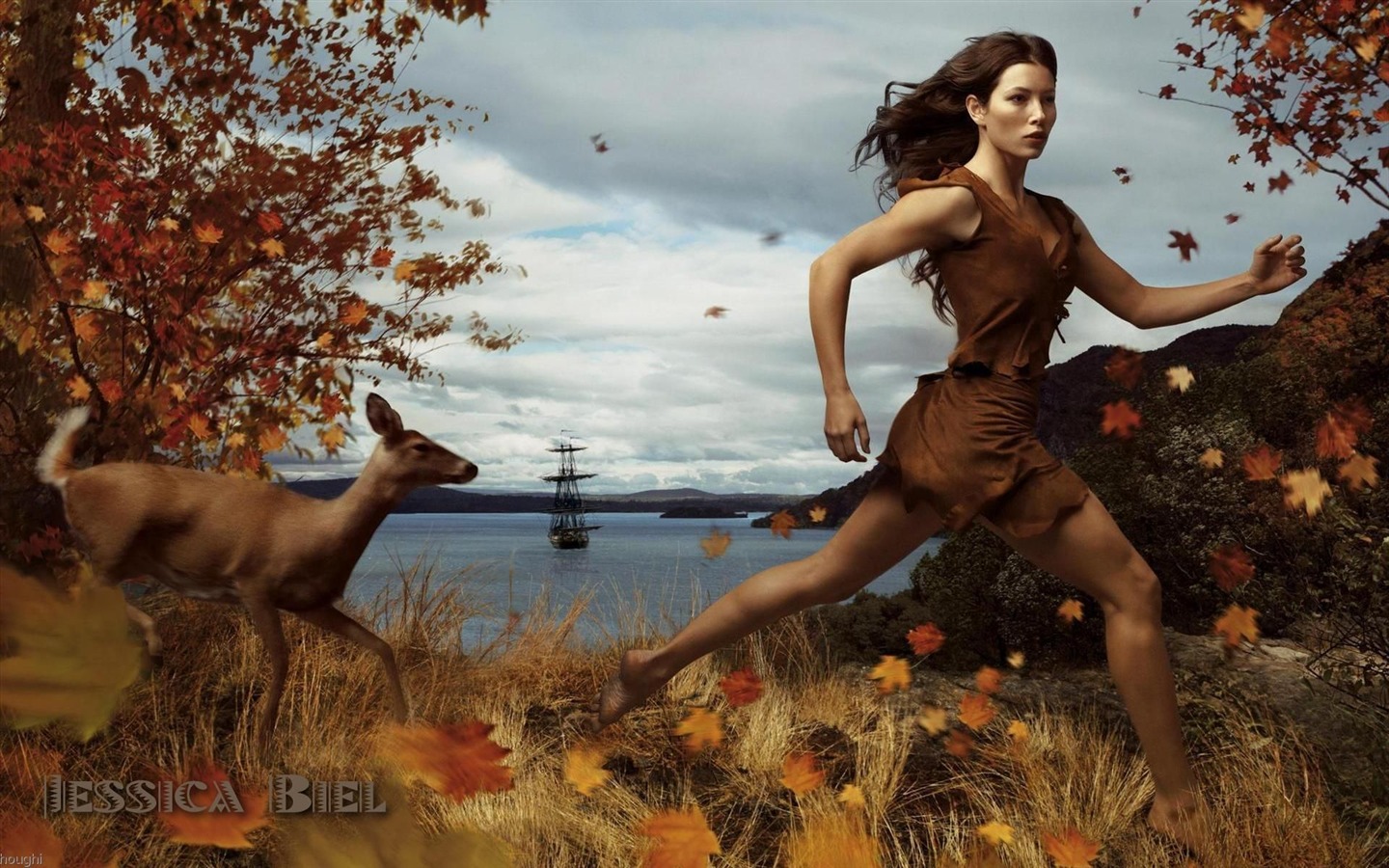 Jessica Biel hermoso fondo de pantalla #2 - 1440x900