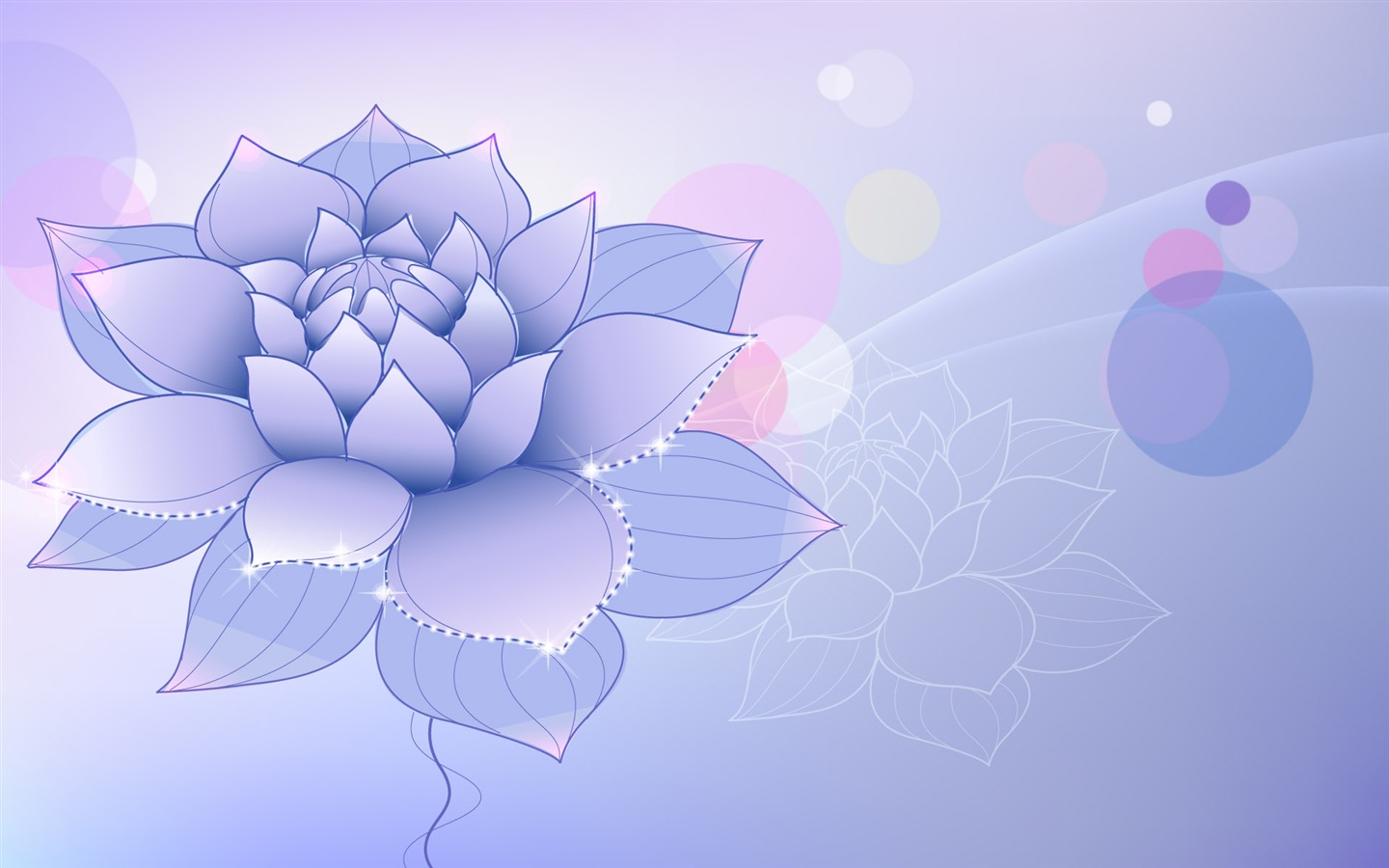 炫彩花紋 壁紙(七) #7 - 1440x900