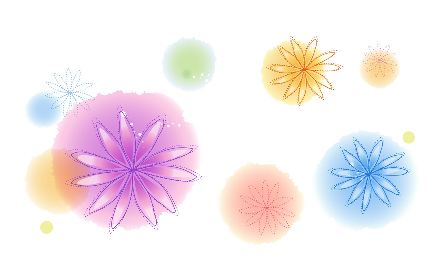 炫彩花紋 壁紙(九) #7 - 1440x900