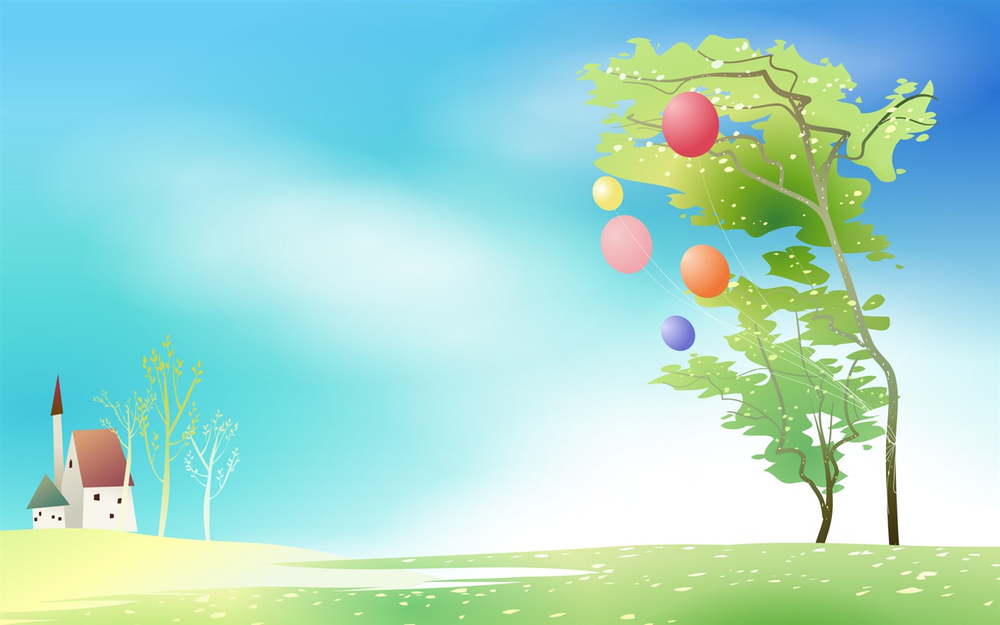 paysage fantastique Vector #16 - 1440x900