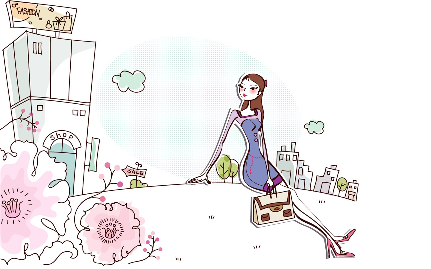 時尚購物女性壁紙(三) #8 - 1440x900