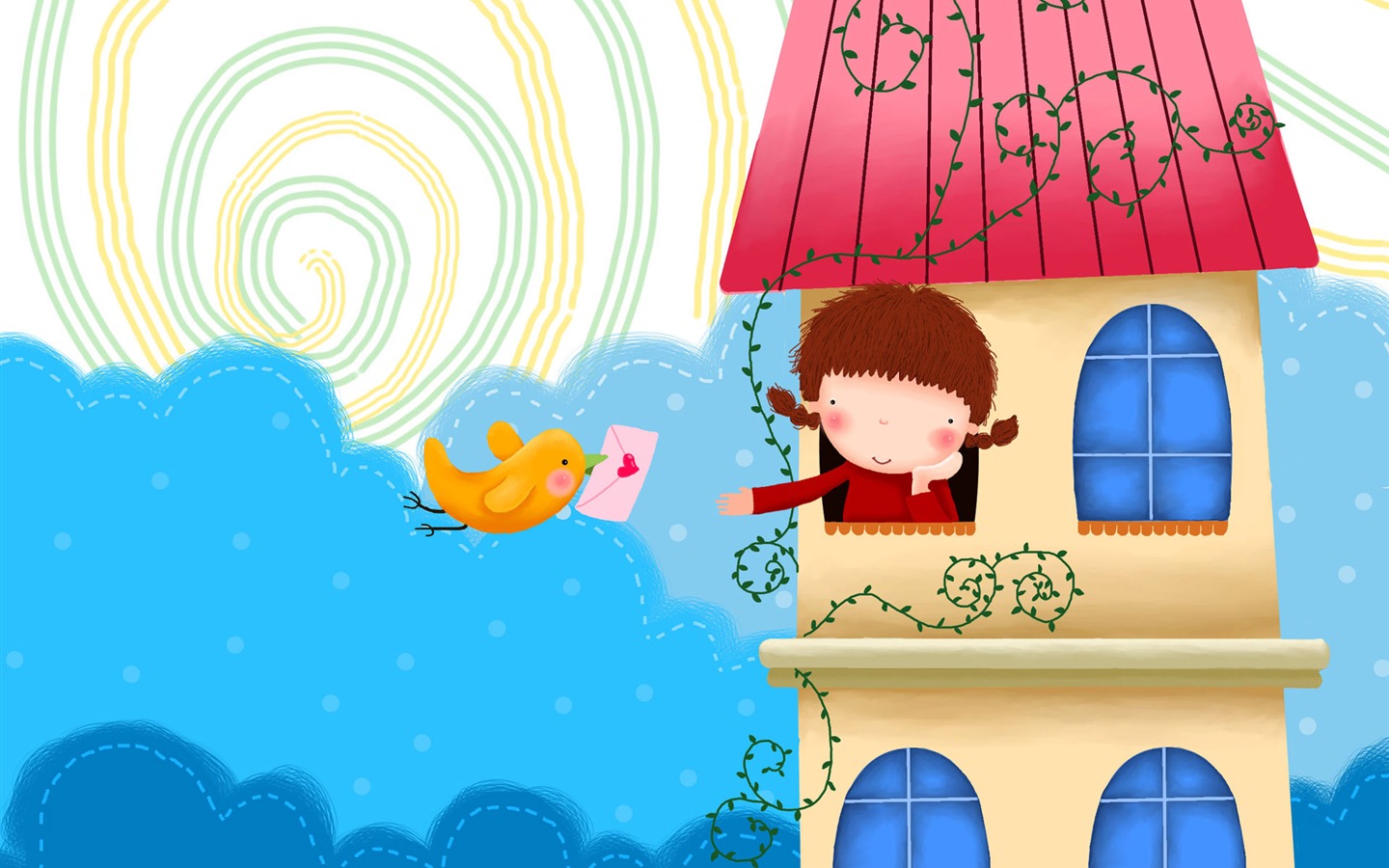 Large cartoon wallpaper (2) #6 - 1440x900