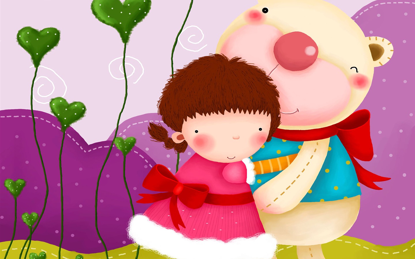 Large cartoon wallpaper (2) #8 - 1440x900