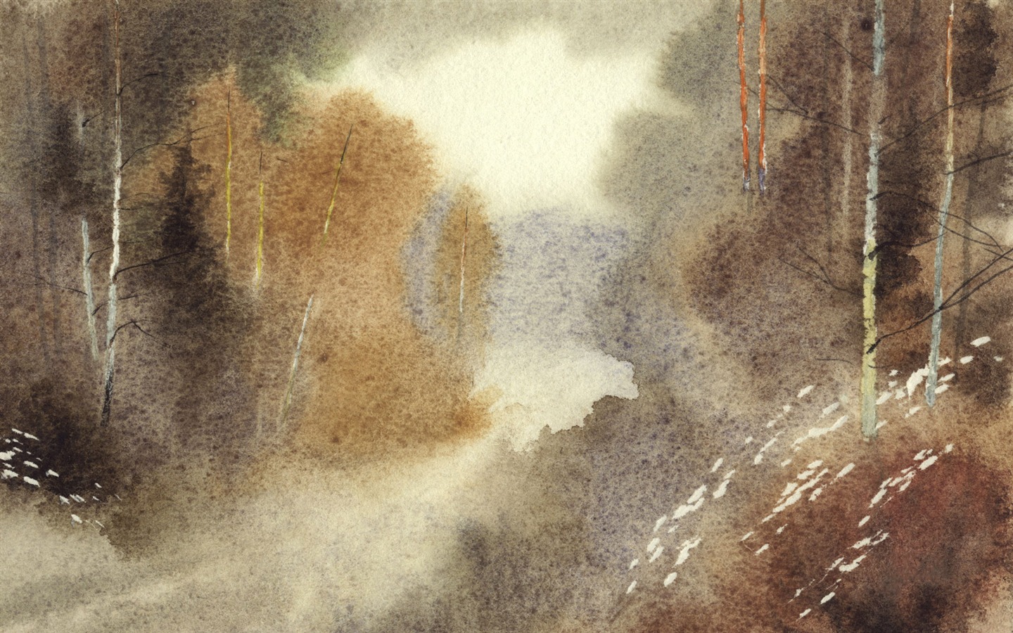 水彩景色 手繪壁紙(二) #10 - 1440x900