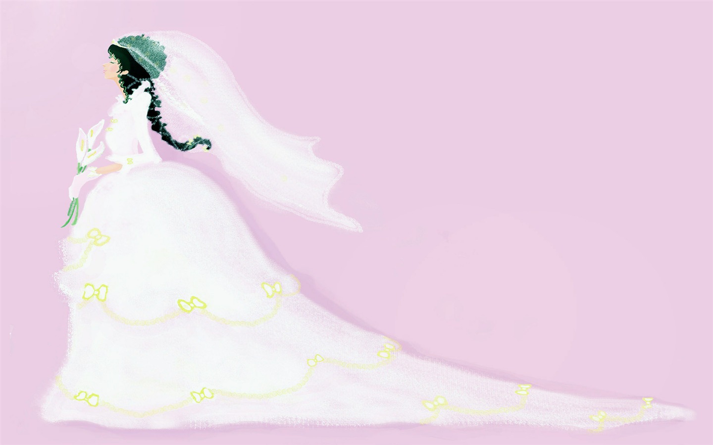 手繪浪漫女孩 壁紙(一) #6 - 1440x900