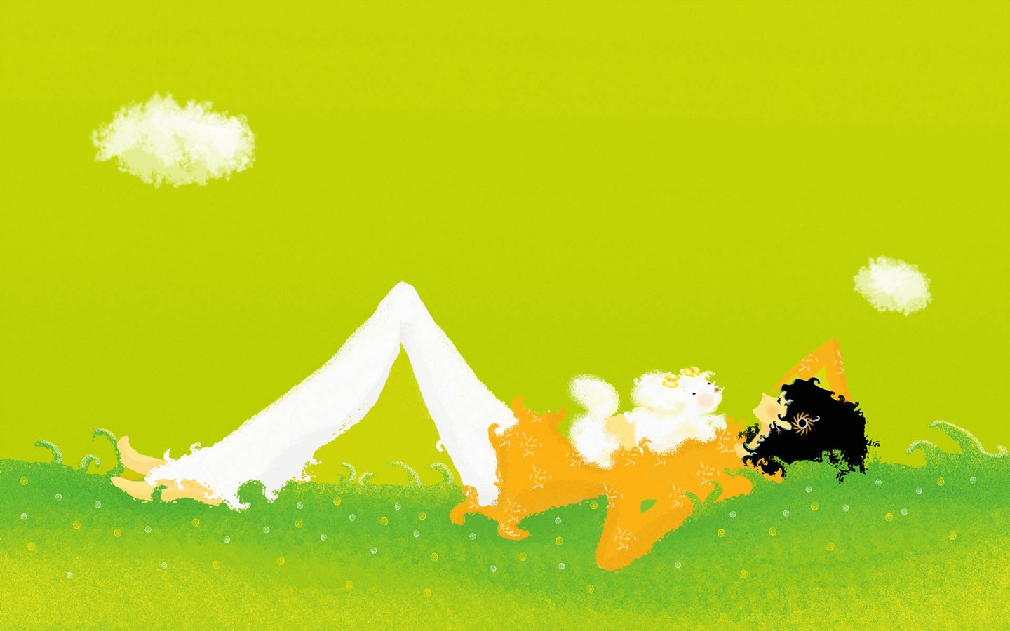 手繪浪漫女孩 壁紙(一) #17 - 1440x900