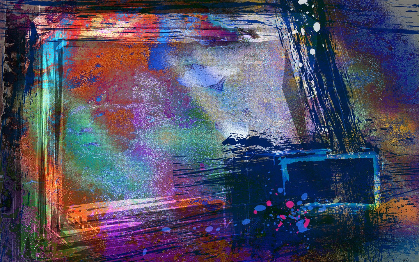 Colorful nepořádek na pozadí tapetu (1) #4 - 1440x900