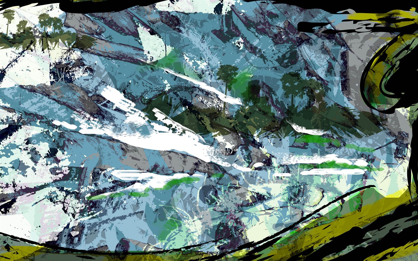 炫彩雜亂背景 壁紙(一) #11 - 1440x900
