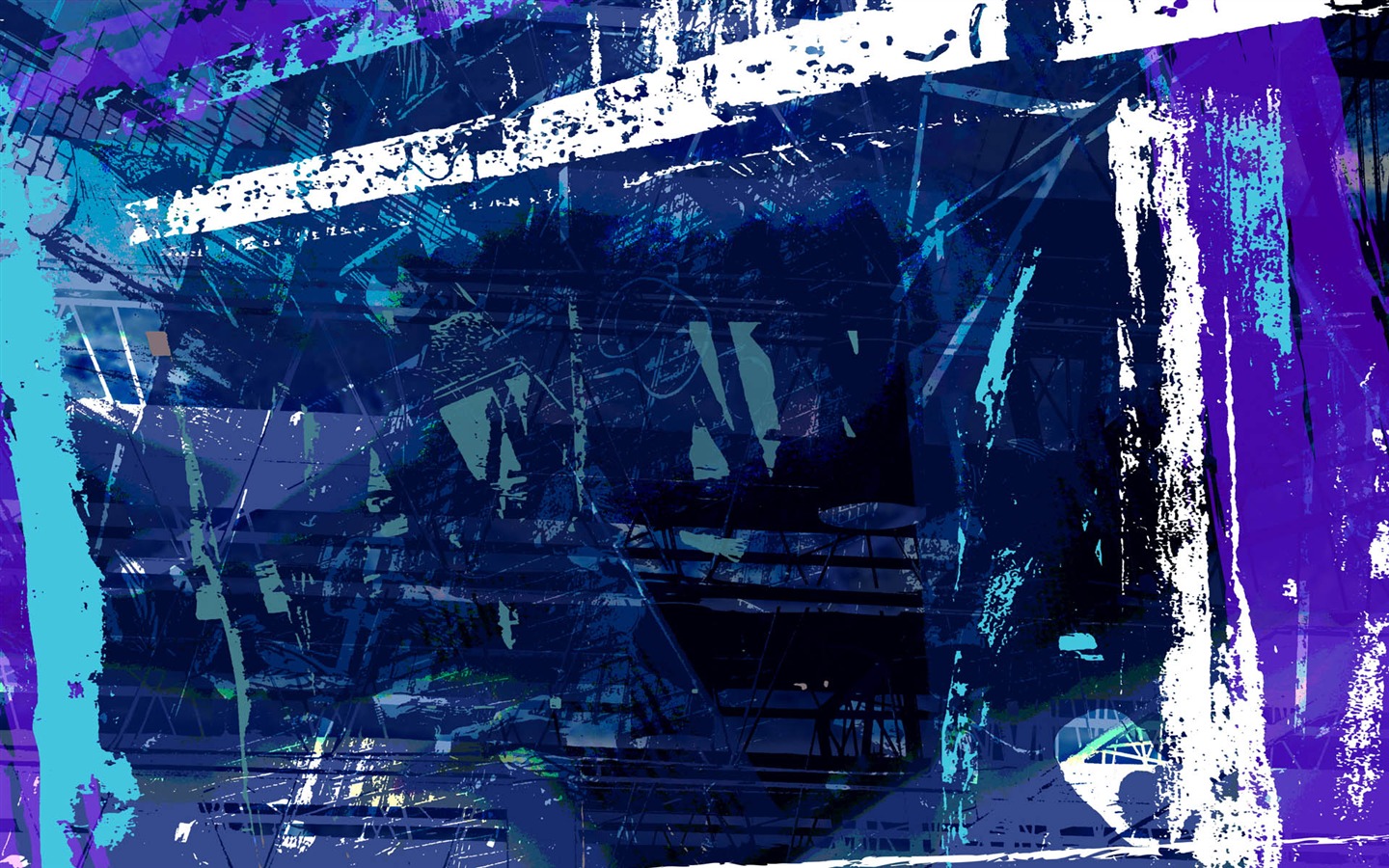 炫彩雜亂背景 壁紙(一) #17 - 1440x900
