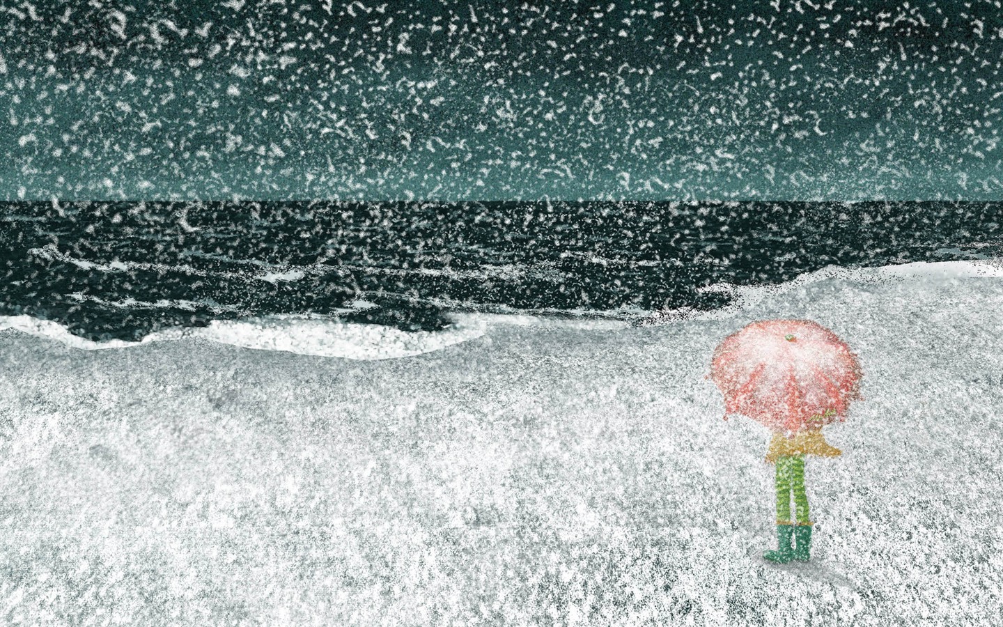手繪浪漫女孩 壁紙(二) #12 - 1440x900