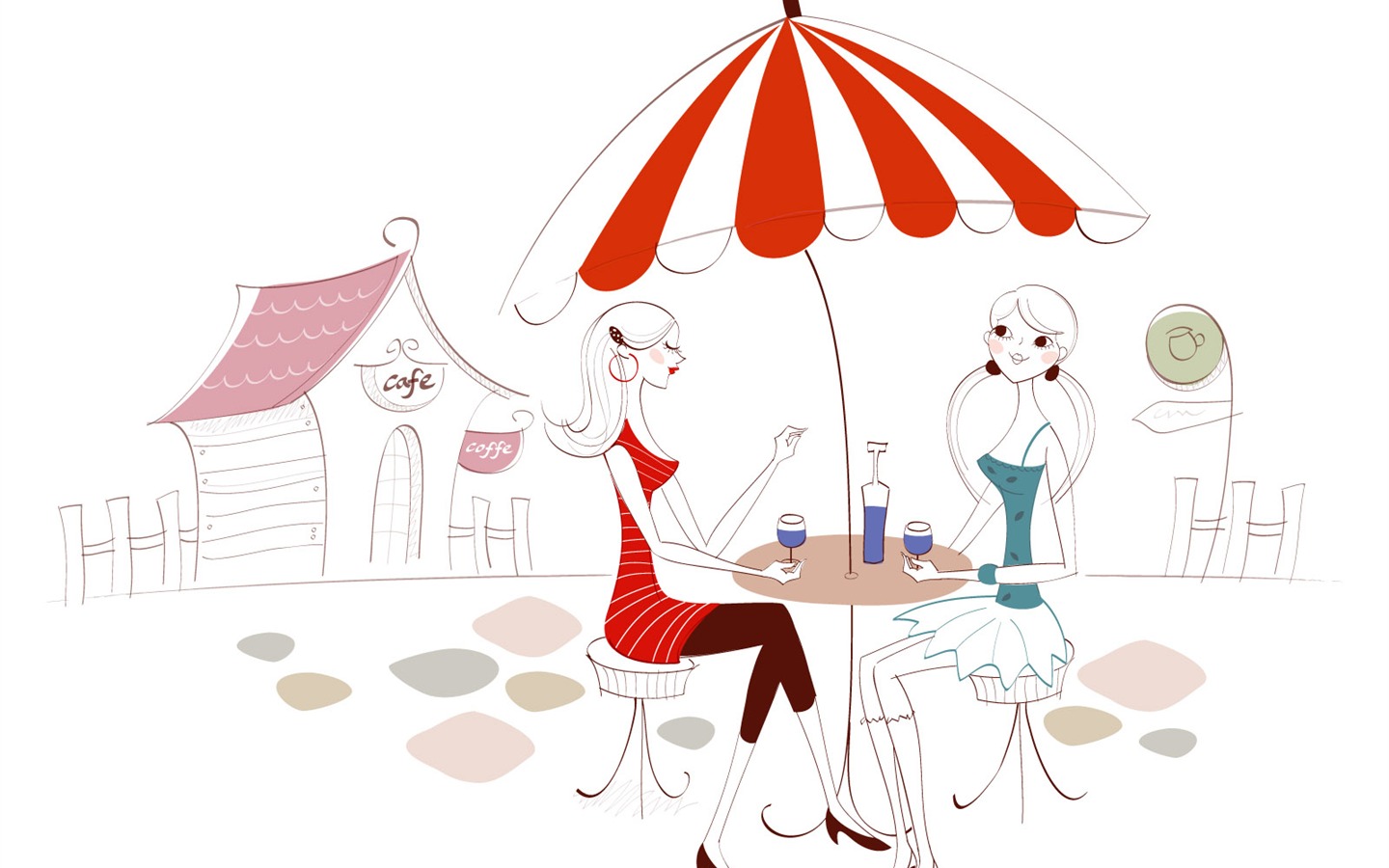 矢量時尚女孩 壁紙(五) #20 - 1440x900