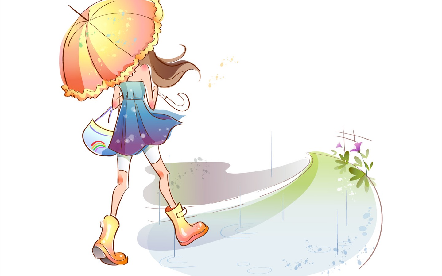 矢量時尚女孩 壁紙(六) #2 - 1440x900