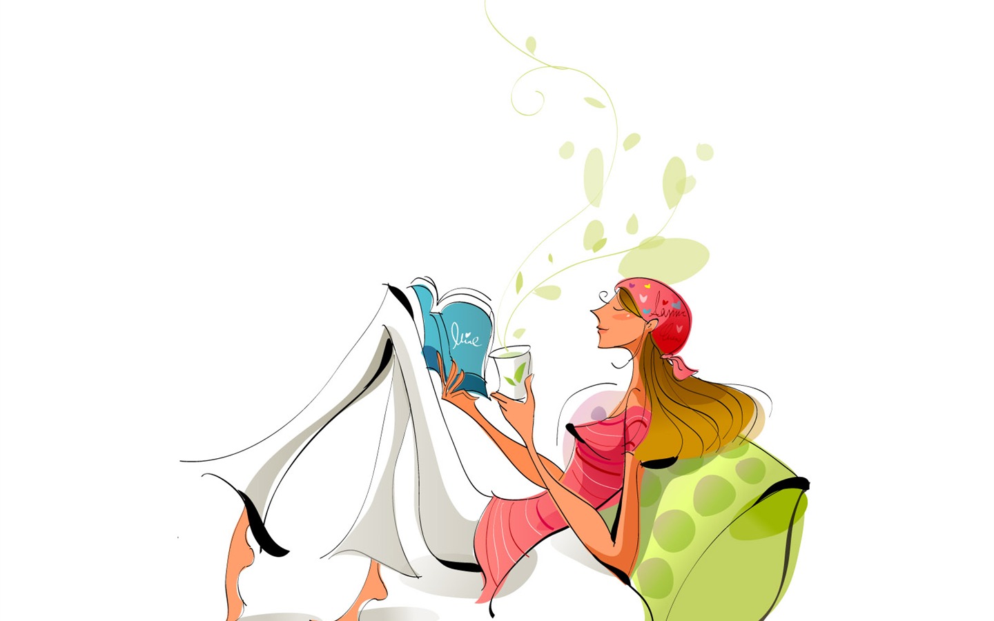 Vector Fashion Girls Wallpaper (7) #6 - 1440x900