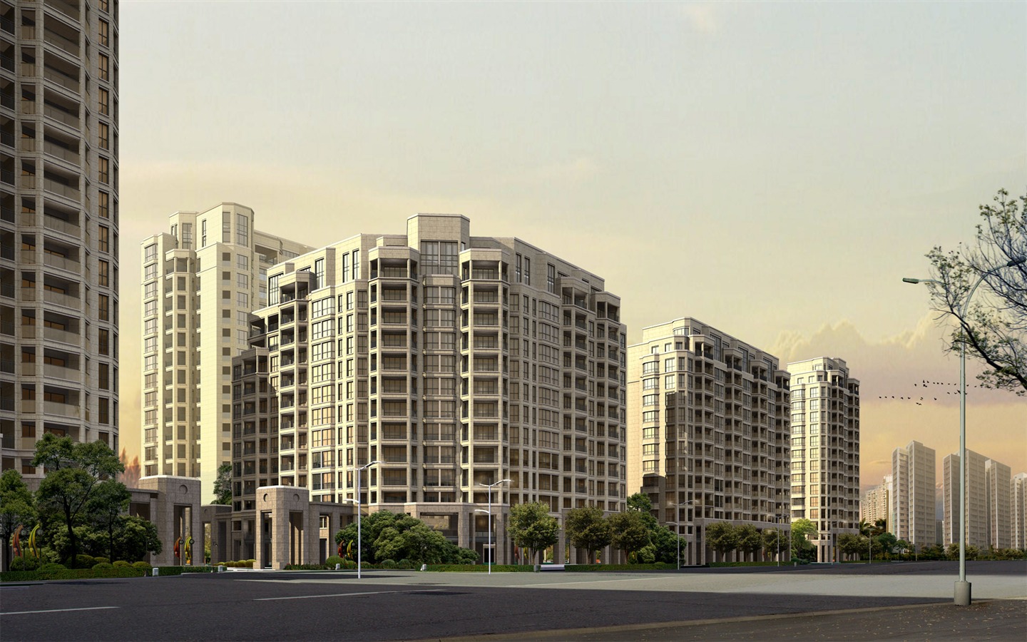 建築園林效果 高清壁紙(一) #8 - 1440x900