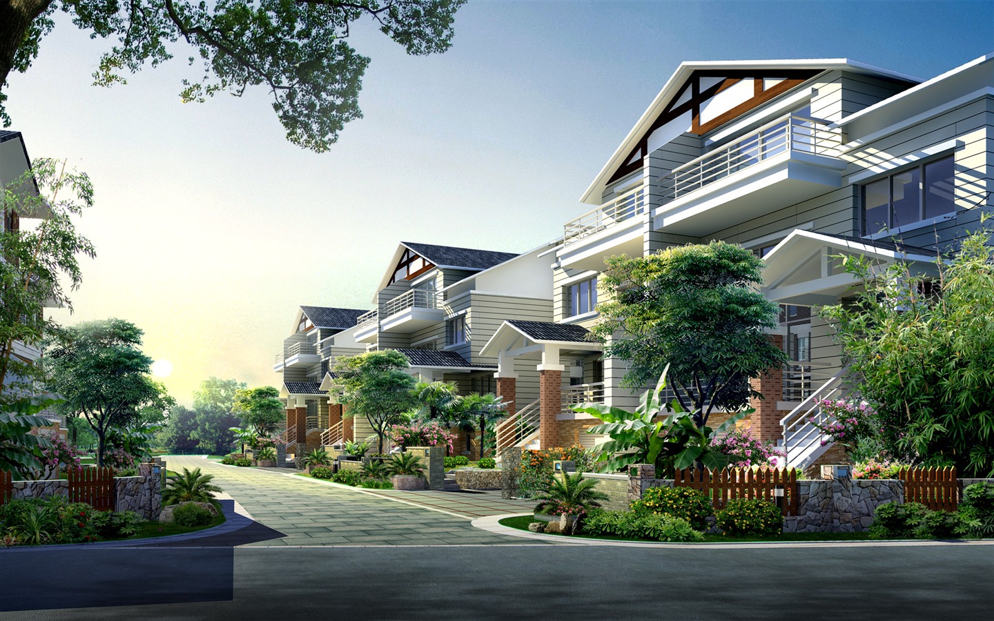 建築園林效果 高清壁紙(一) #11 - 1440x900