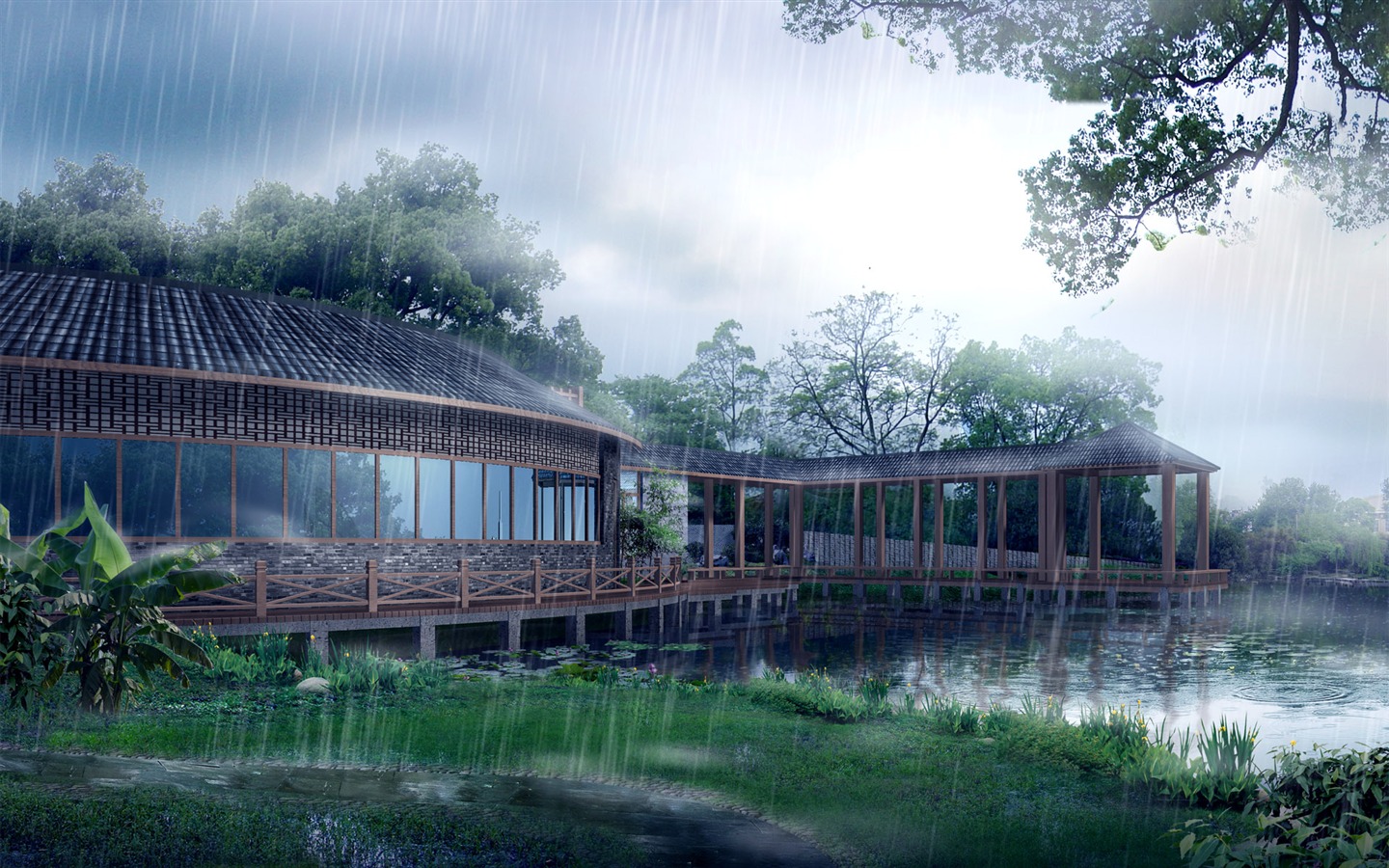 建築園林效果 高清壁紙(一) #15 - 1440x900