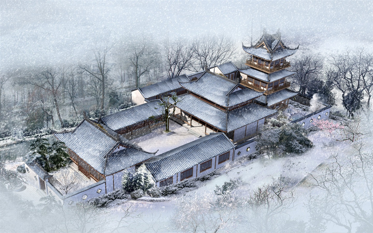 建築園林效果 高清壁紙(一) #20 - 1440x900