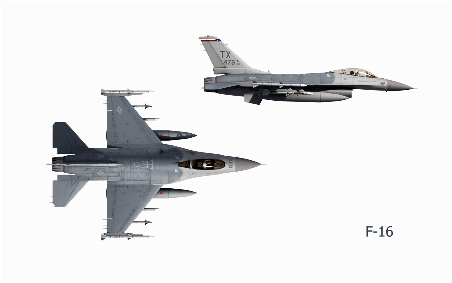 의 CG 벽지 군용 항공기 #16 - 1440x900