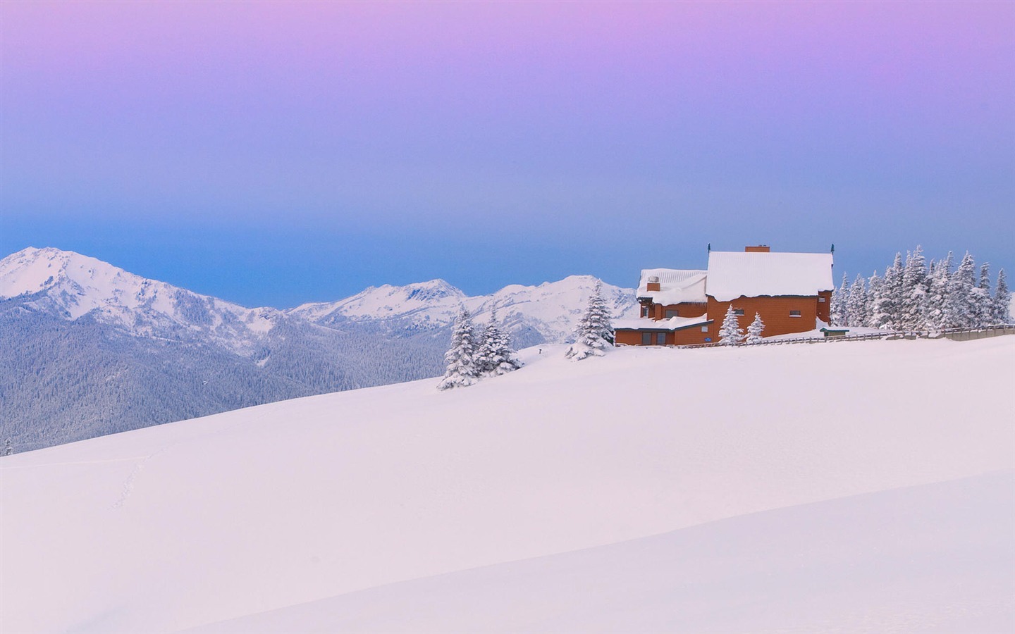 Fond d'écran panoramique de neige (1) #9 - 1440x900