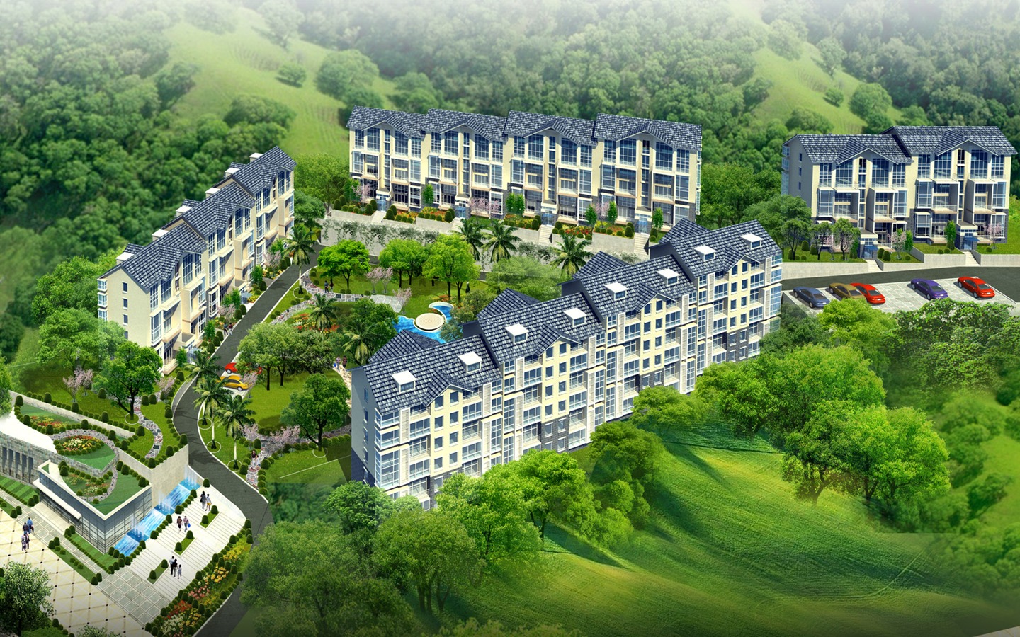 建築園林效果 高清壁紙(三) #3 - 1440x900
