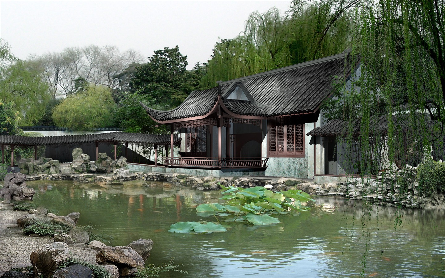 建築園林效果 高清壁紙(三) #10 - 1440x900