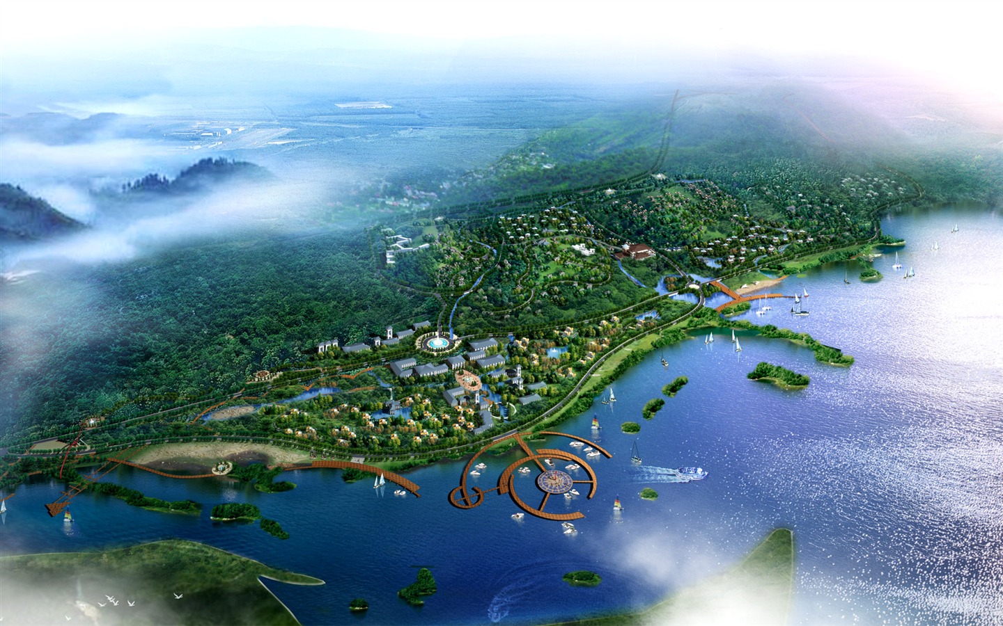 建築園林效果 高清壁紙(五) #1 - 1440x900