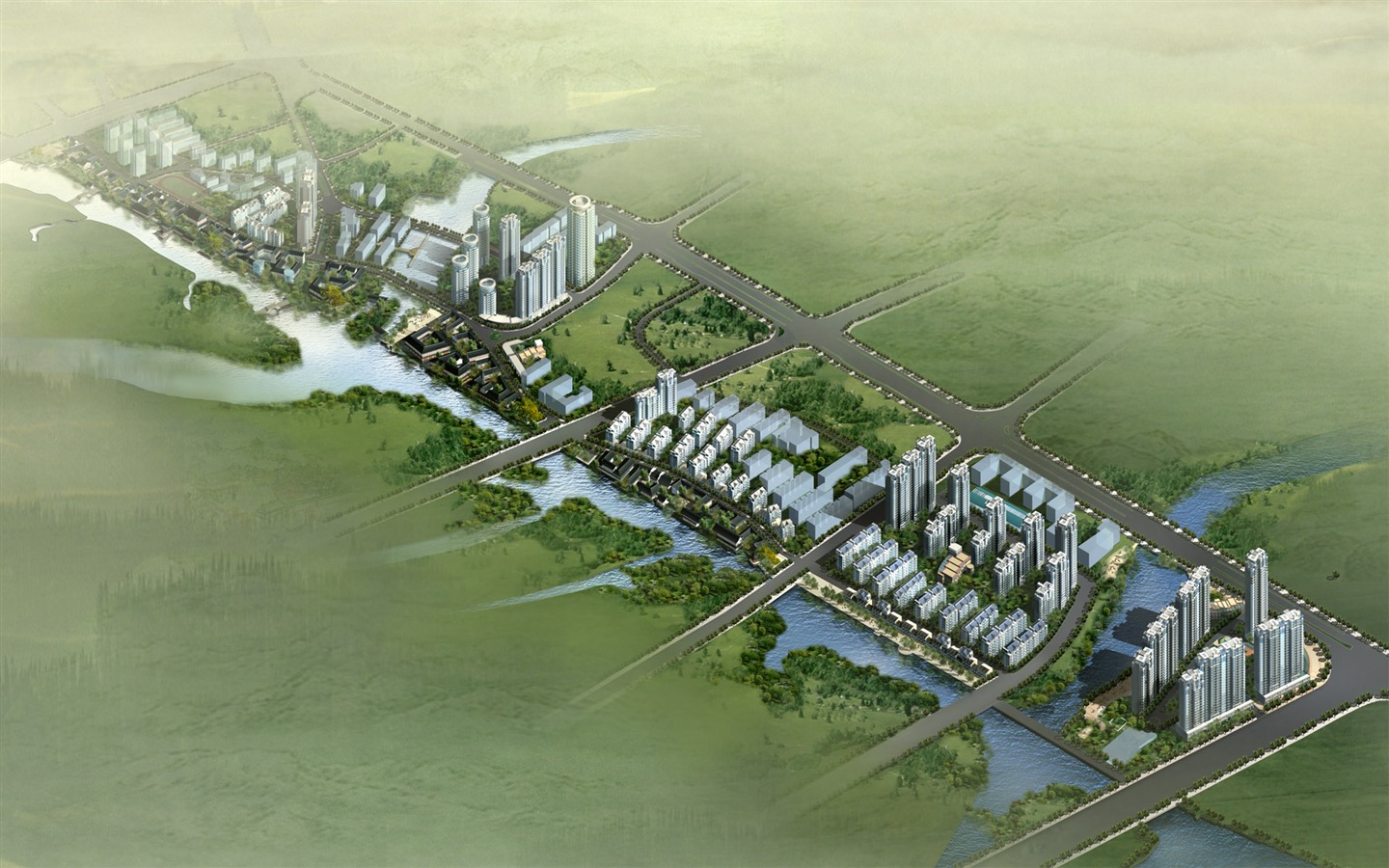 建築園林效果 高清壁紙(五) #4 - 1440x900