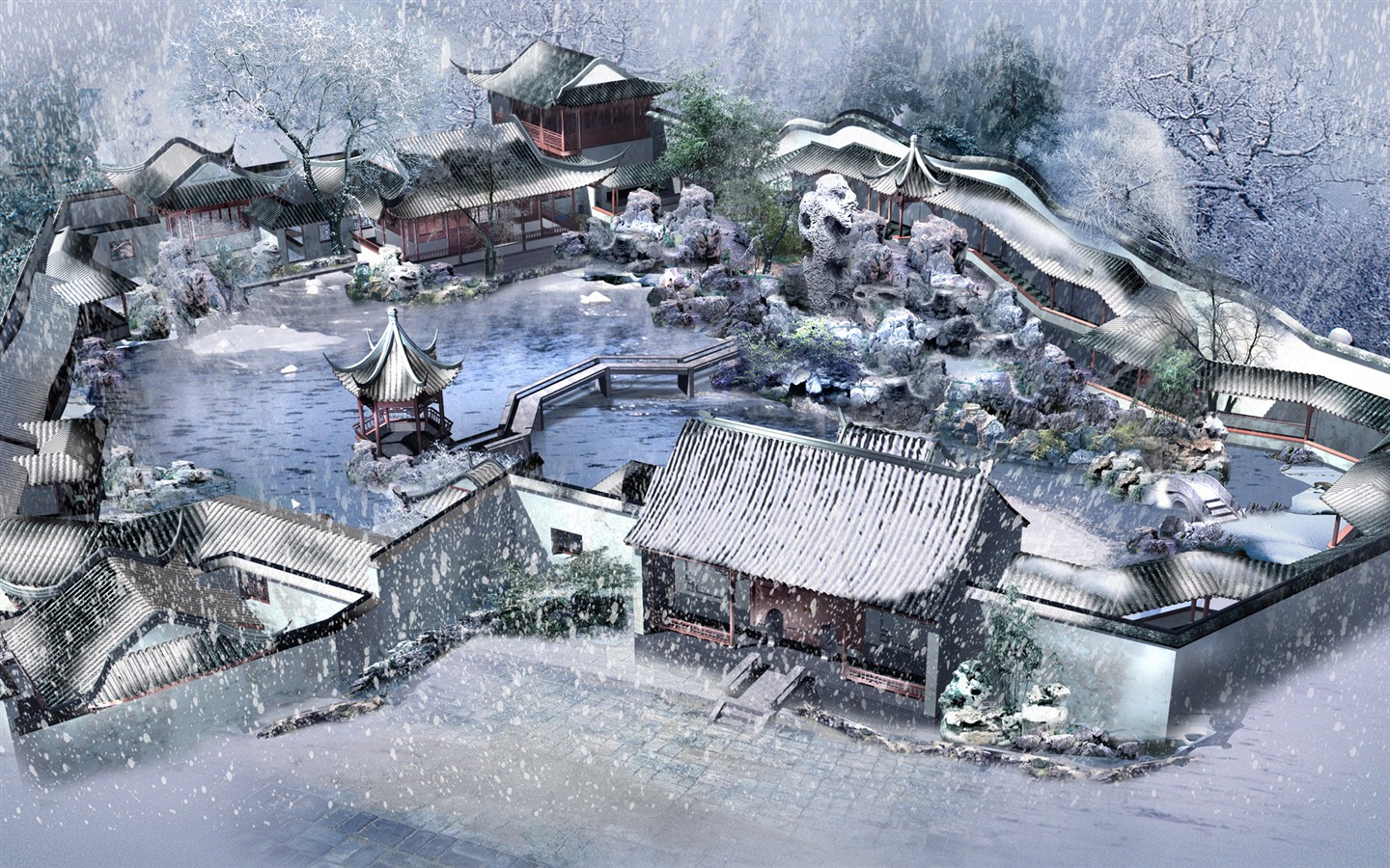 建築園林效果 高清壁紙(五) #17 - 1440x900