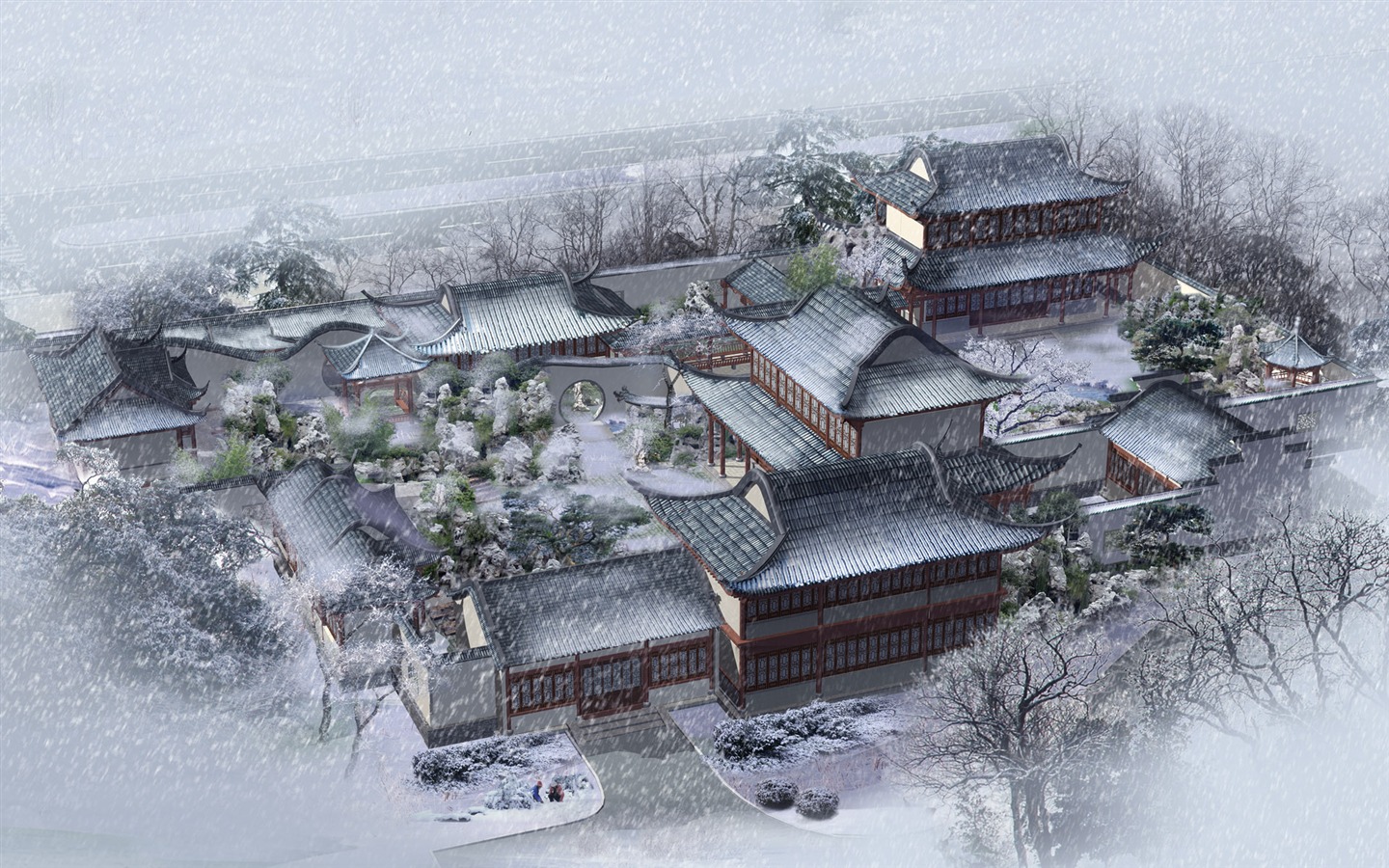 建築園林效果 高清壁紙(五) #18 - 1440x900